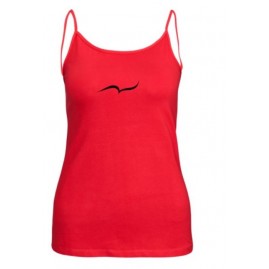 Red tank top with straps by...